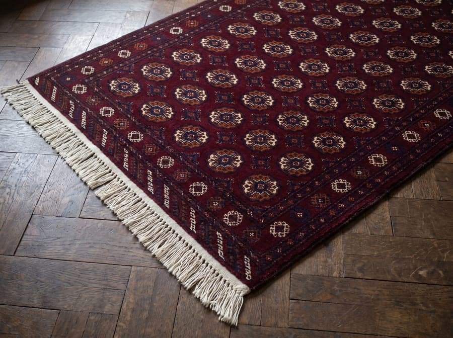 Boukhara : des franges qui emportaient le tapis avec elles — après restauration
