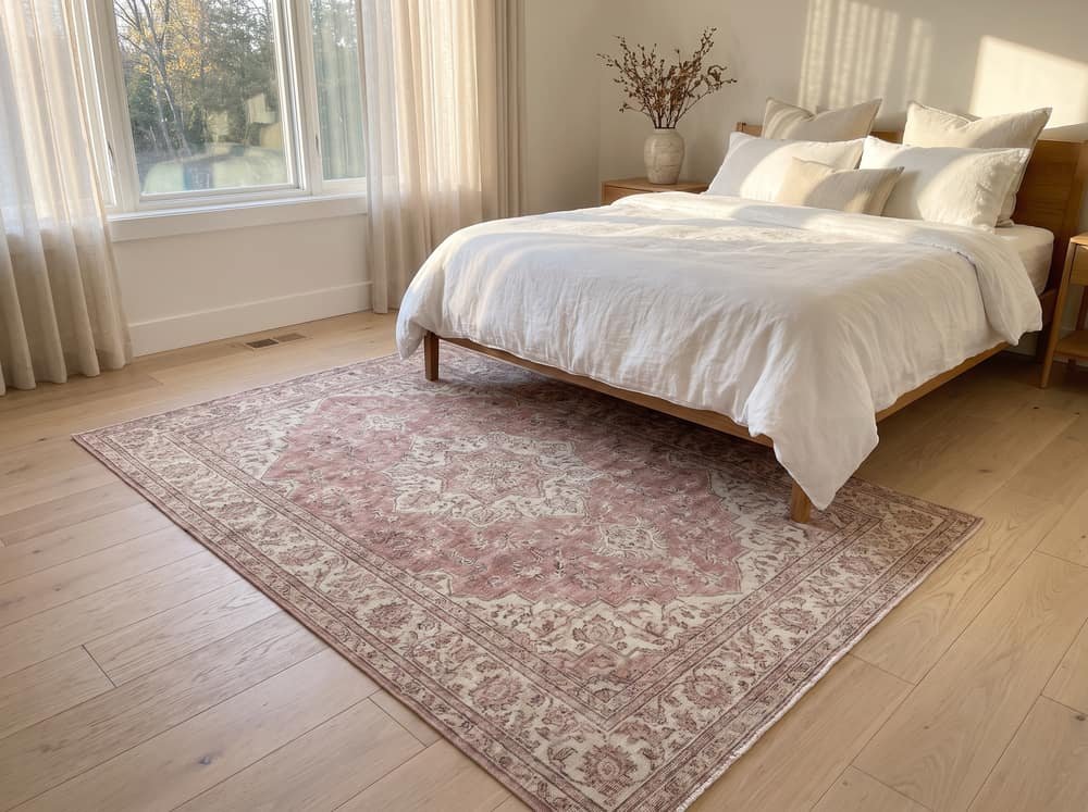 Chambre — laine douce au pied du lit