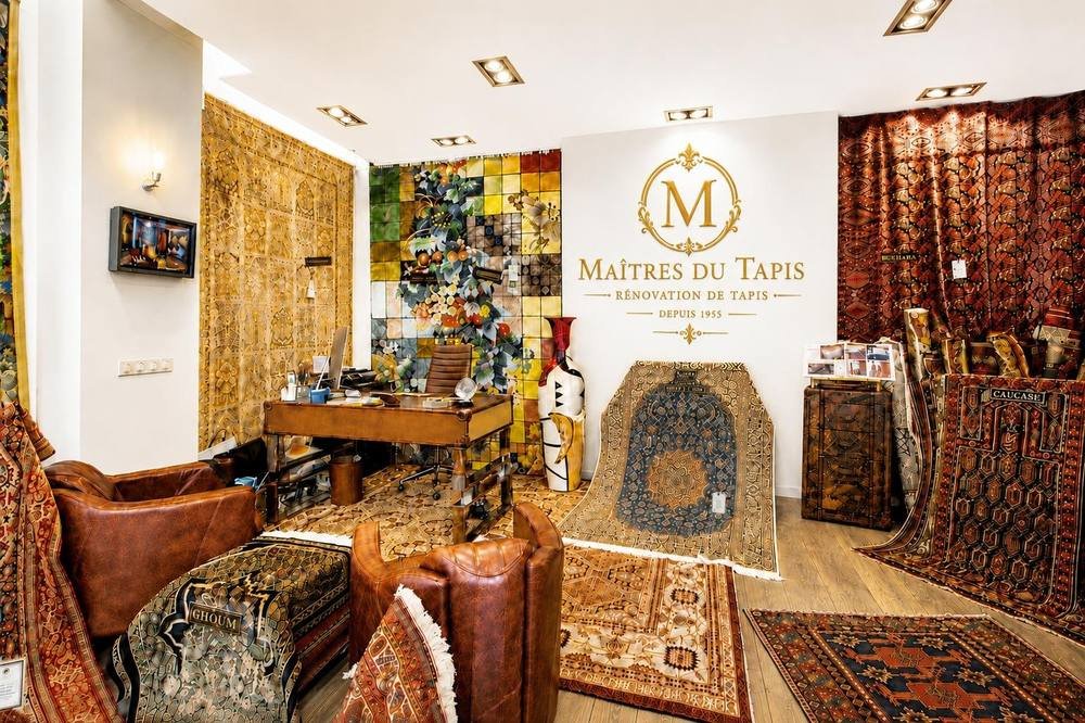 Le showroom Maîtres du Tapis à Bruxelles : tapis d’Orient, kilims et tapisseries